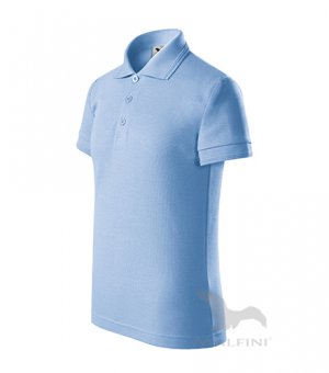 Tricou polo pentru copii Albastru Sky 15